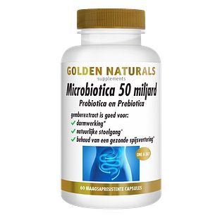 Golden Naturals Microbiotica 50 Miljard Capsules 60VCP