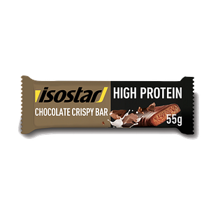 Isostar Eiwitreep High Protein Chocolate Crispy 55GR Isostar Eiwitreep High Protein Chocolate Crispy 55GR