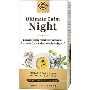 Solgar Ultimate Calm Night (Nachtrust*) Capsules 30VCP Solgar Ultimate Calm Night (Nachtrust*) Capsules 30VCP