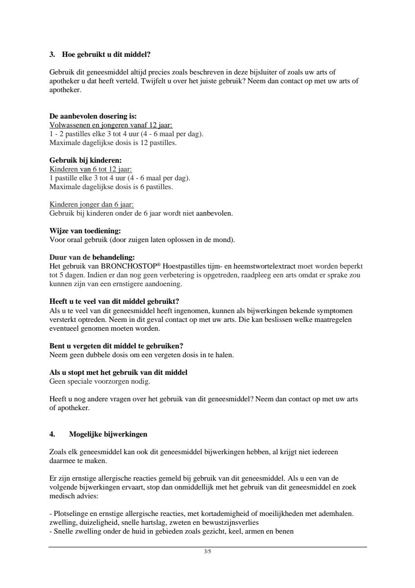 Hoestpastilles afbeelding van document #3, leaflet