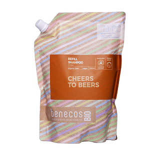 Benecos Beer Unisex Shampoo Navulverpakking 1LT