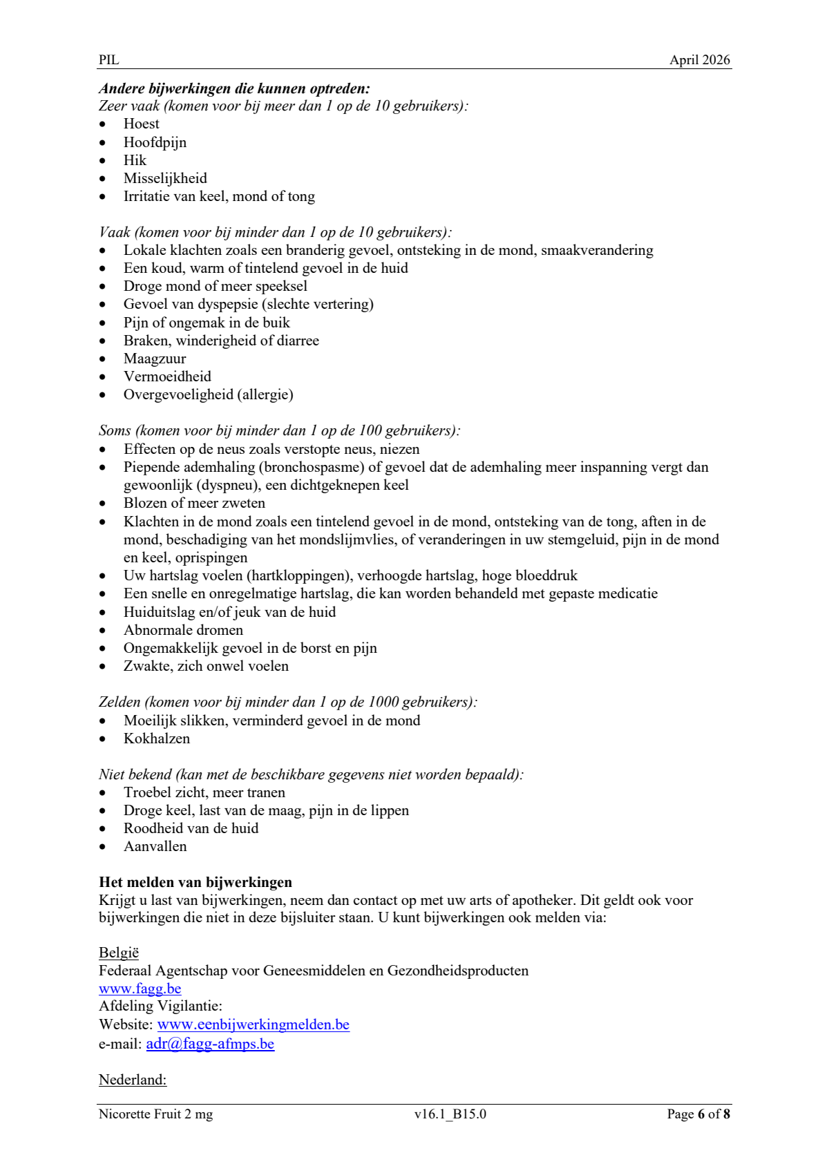 Fruit 2mg Zuigtabletten afbeelding van document #6, leaflet