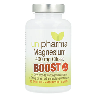 Unipharma Magnesium 400 MG Boost Tabletten 60TB