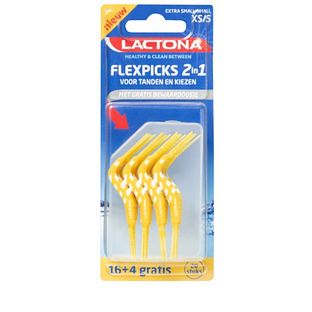 Lactona Flexpicks 2in1 XS/S Tandenstokers 20ST
