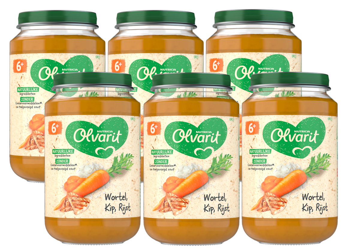 Olvarit 6m+ Wortel Kip Rijst afbeelding 1