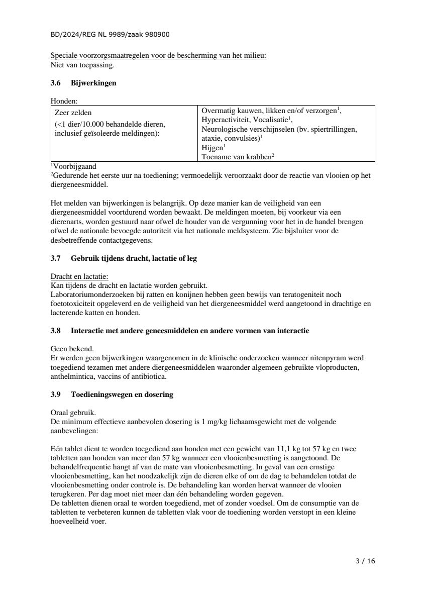Vlo Kill Tabletten Grote Honden afbeelding van document #3, leaflet