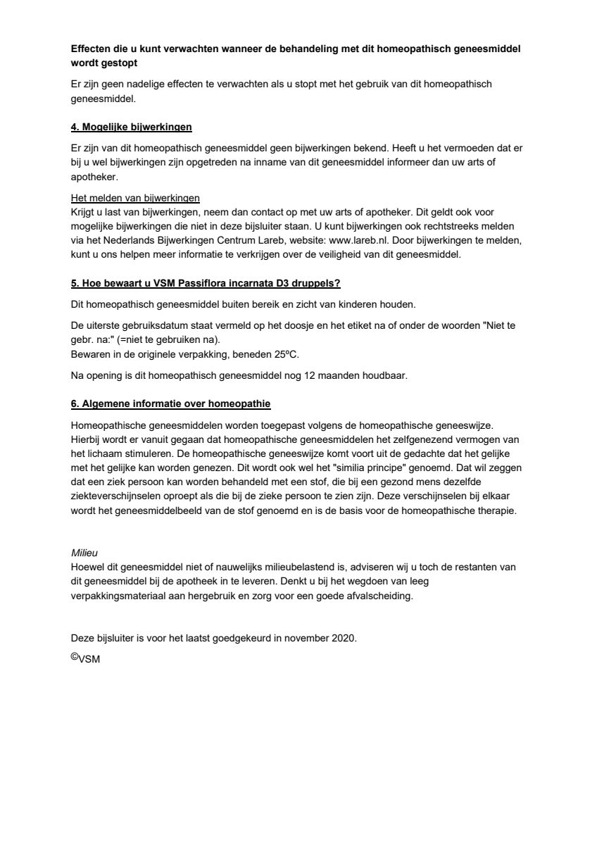 Passiflora Incarnata D3 afbeelding van document #3, leaflet