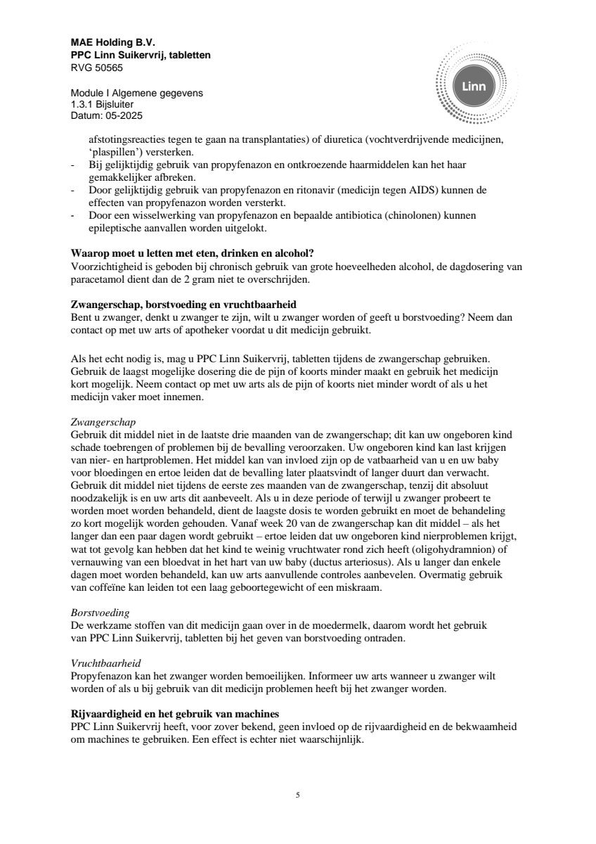 PPC Tabletten afbeelding van document #5, leaflet