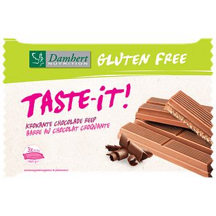 Damhert Taste-it Krokante Chocoladereep 64,5GR