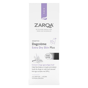 Zarqa Sensitive Dagcrème Extra-Dry Skin Plus 0% Parfum SPF15 50ML