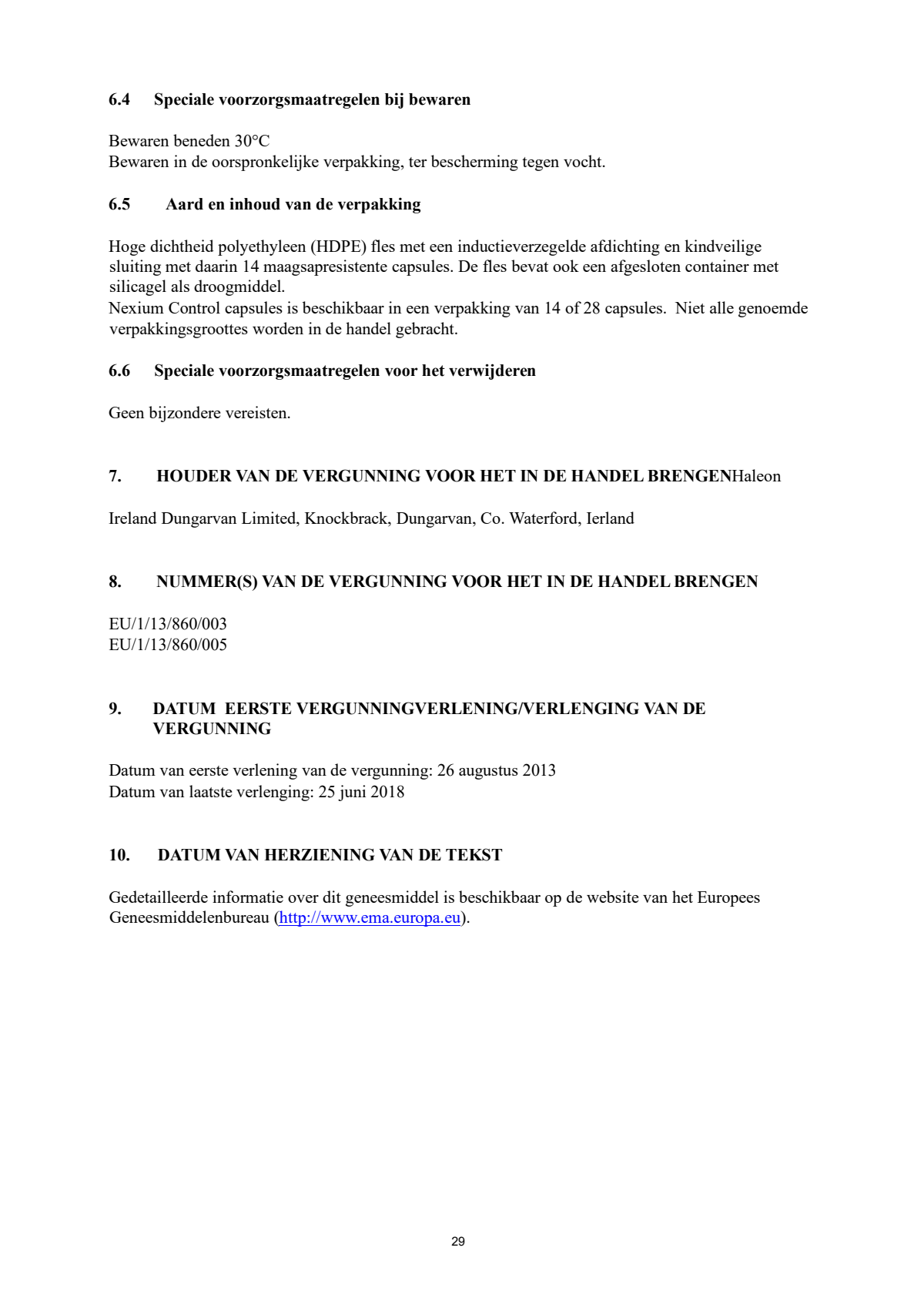 Control Tabletten - voor brandend maagzuur afbeelding van document #29, leaflet