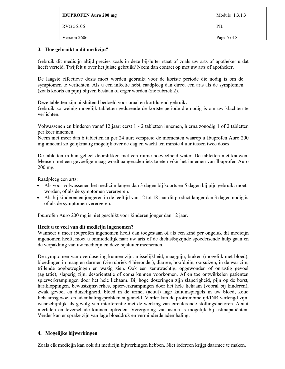 Ibuprofen 200mg afbeelding van document #5, leaflet