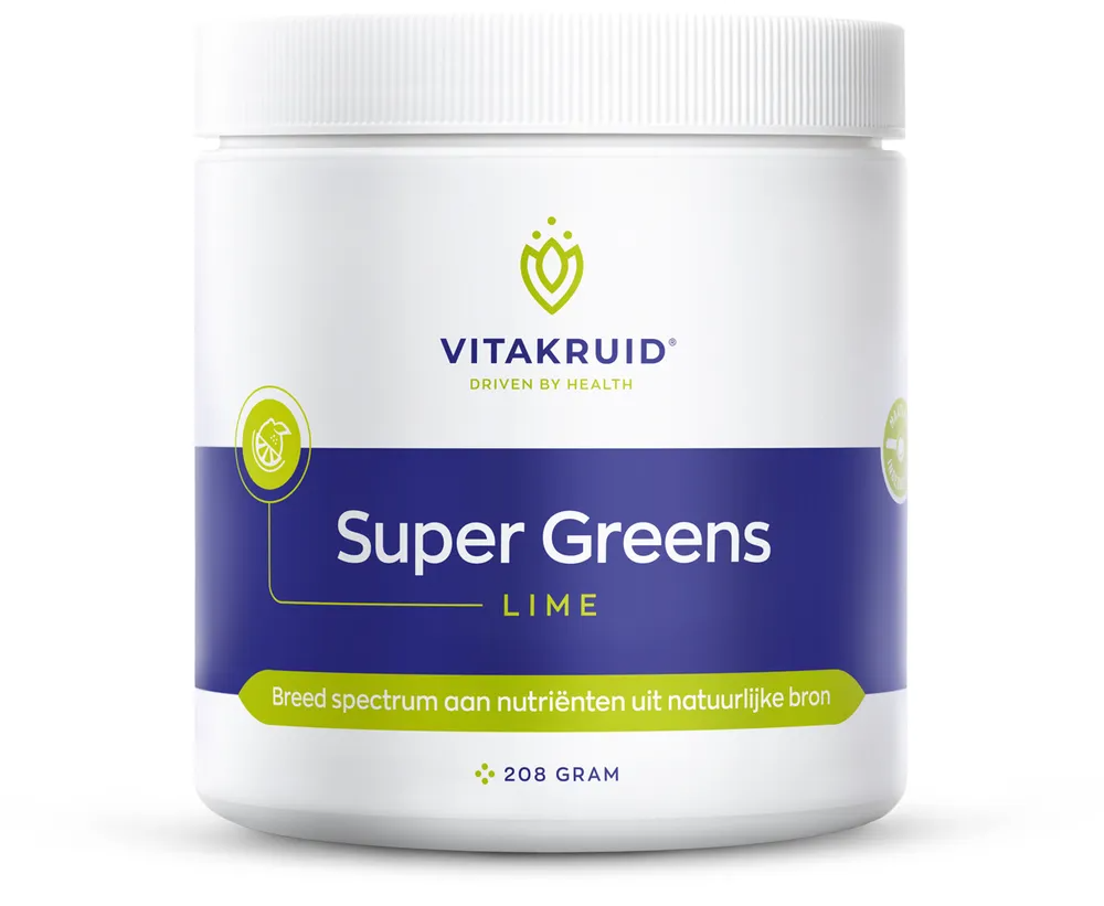 Vitakruid Super Greens Lime Poeder 208GR