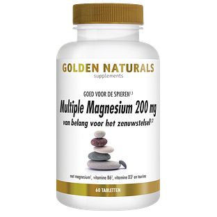 Golden Naturals Multiple Magnesium 200mg Tabletten 60TB