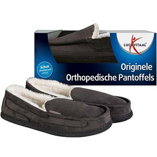 Lucovitaal Orthopedische Pantoffels - Antraciet 1PR Lucovitaal Orthopedische Pantoffels - Antraciet 1PR