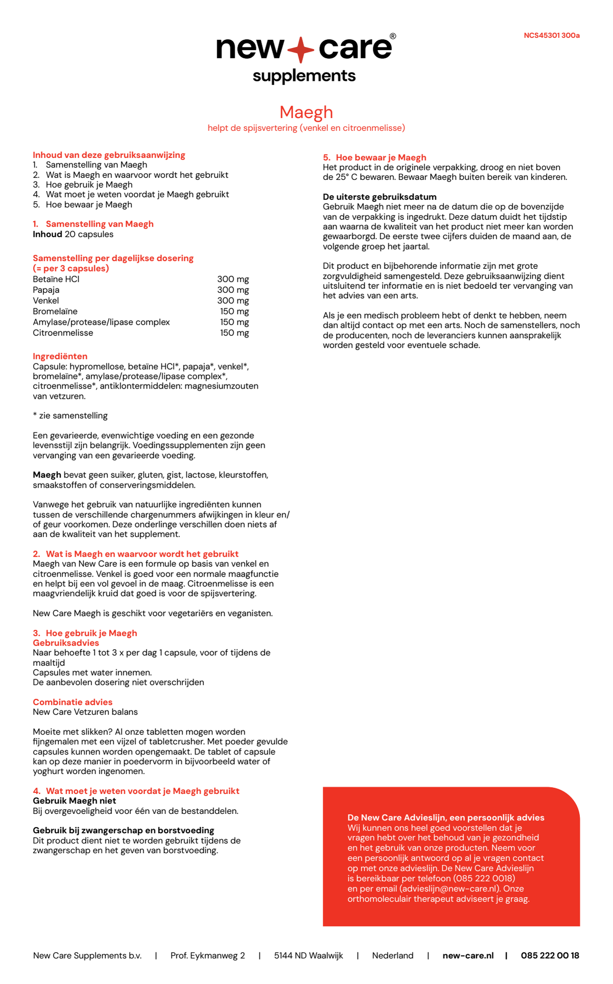 Maegh Capsules afbeelding van document #1, instructions