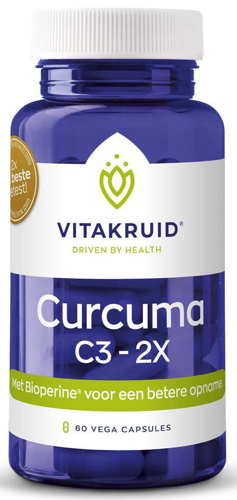 Vitakruid Curcuma C3-2X (95% curcumino?den) met Bioperine? 60