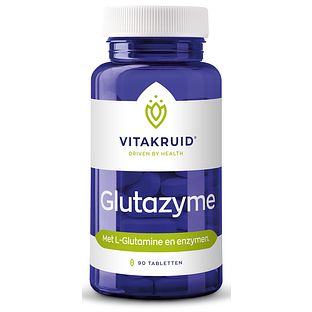 Vitakruid Glutazyme oa Spijsverteringsenzymen en L-Glutamine Tabletten 90TB