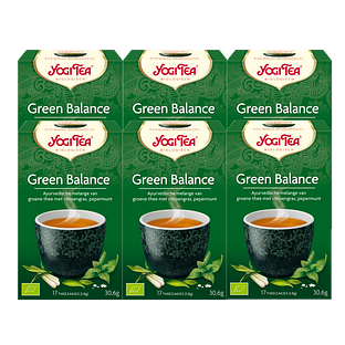 Yogi Tea Green Balance Voordeelverpakking 6x17ST
