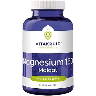 Vitakruid Magnesium 150 Malaat met Vitamine B6 (P-5-P) 90TB