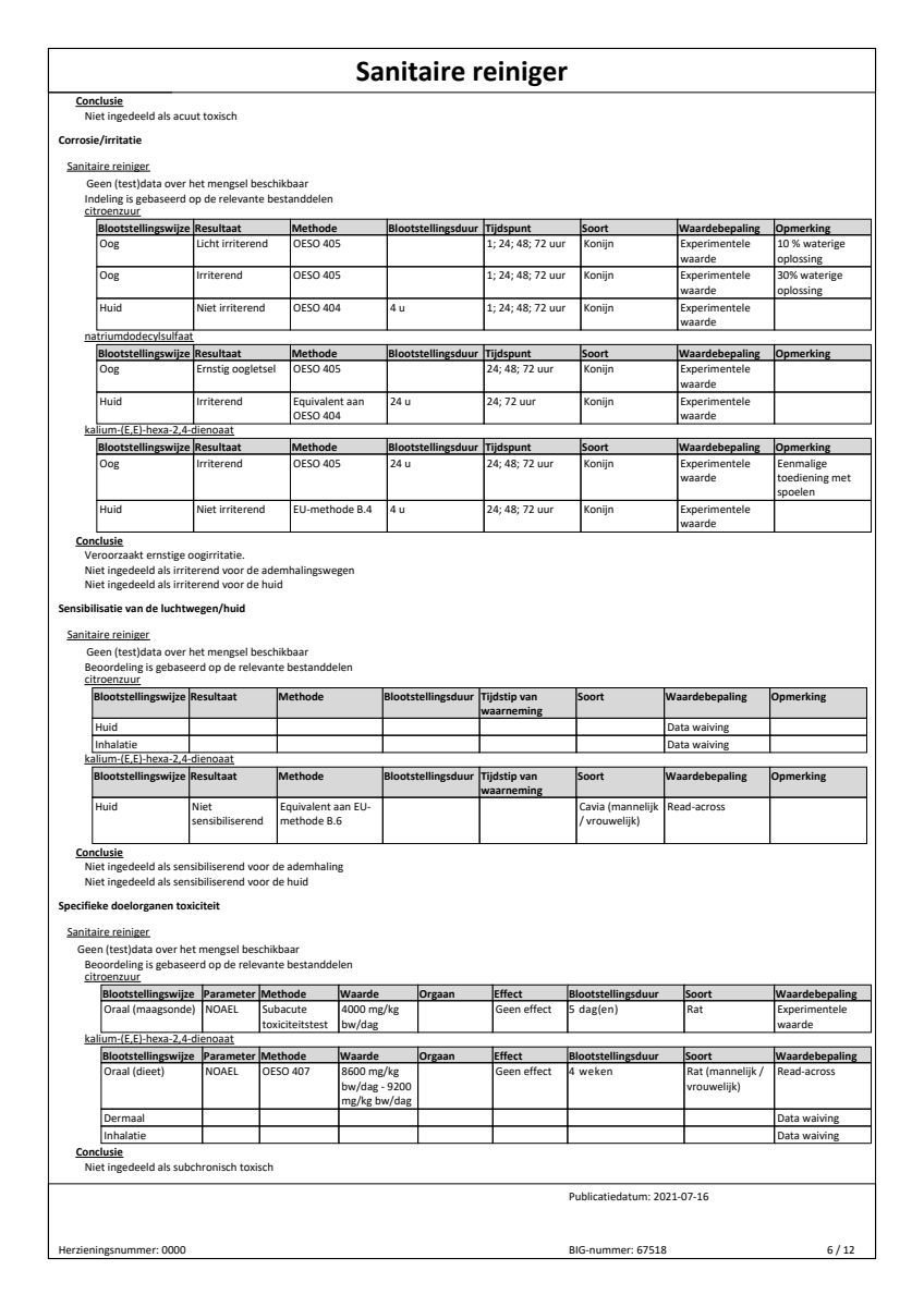 Badkamer Reiniger Navulling afbeelding van document #6, leaflet