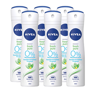 Nivea Fresh Pure Deodorant Spray Voordeelverpakking 6x150ML