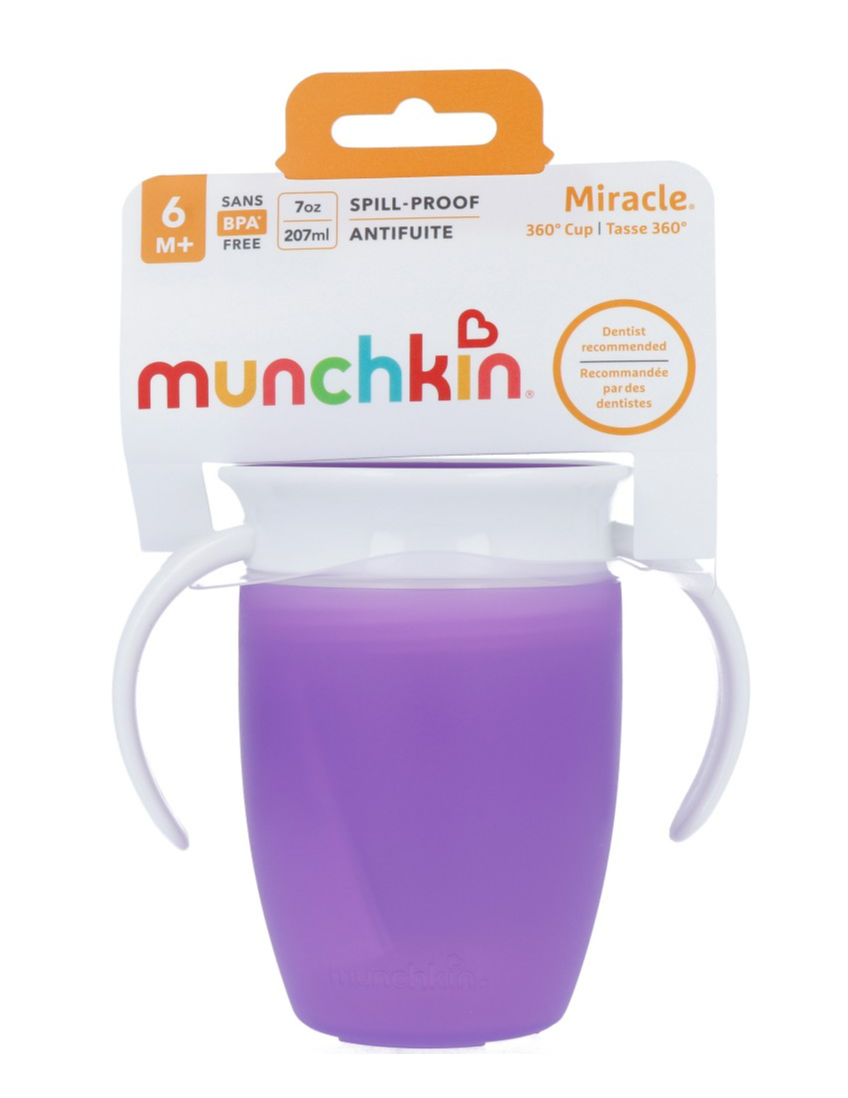 Munchkin Miracle 360° Oefenbeker Paars afbeelding