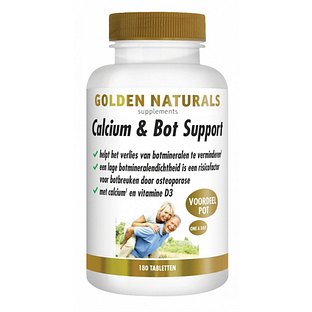 Golden Naturals Calcium & Bot Tabletten 180TB Golden Naturals Calcium & Bot Tabletten 180TB