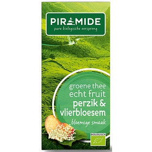Piramide Thee Groene Thee Perzik & Vlierbloesem 20ZK