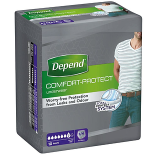 Depend Pants voor Mannen Normaal Maat S/M 10ST