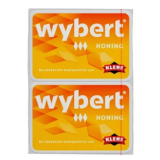 Wybert Honing Keelpastilles Duoverpakking 50GR