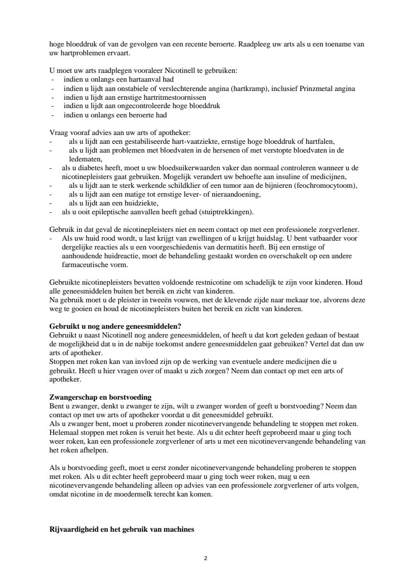 Pleisters 14 mg - voor stoppen met roken afbeelding van document #2, leaflet