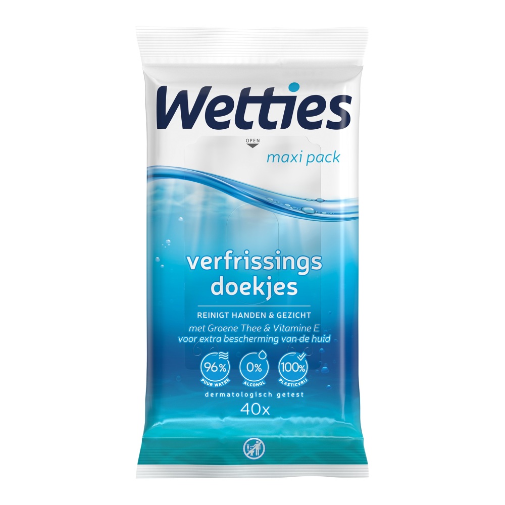Wetties To Go Verfrissingsdoekjes afbeelding