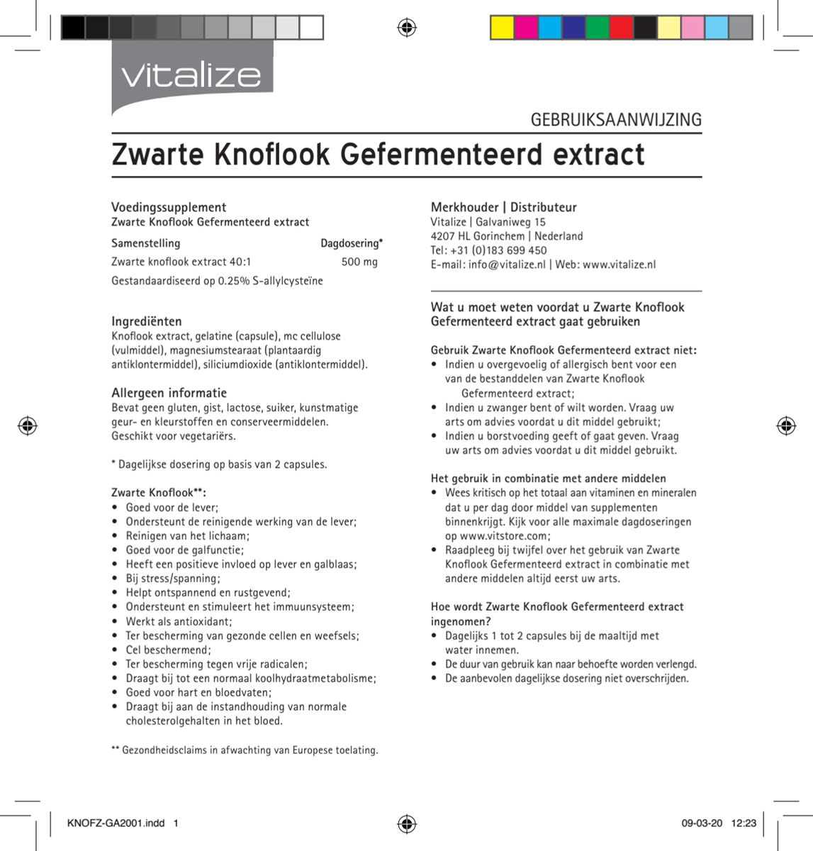 Zwarte Knoflook Gefermenteerd Extract afbeelding van document #1, instructions