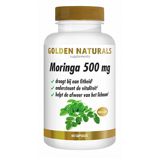 Golden Naturals Moringa 500mg Capsules 60CP