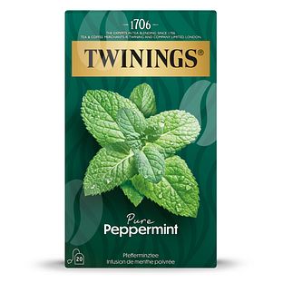 Twinings Pure Peppermint Thee 20ZK Twinings Pure Peppermint Thee 20ZK