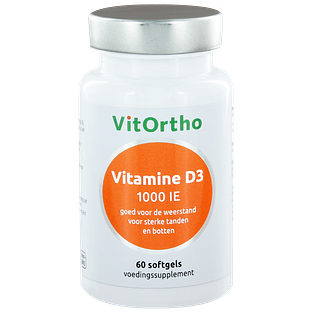 VitOrtho Vitamine D3 1000 IE Softgels 60SG