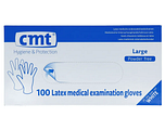 CMT Handschoenen Latex Poedervrij Naturel Large 100ST