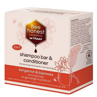 Bee Honest Shampoo Bar & Conditioner - Bergamot & Bijenwas 80GR