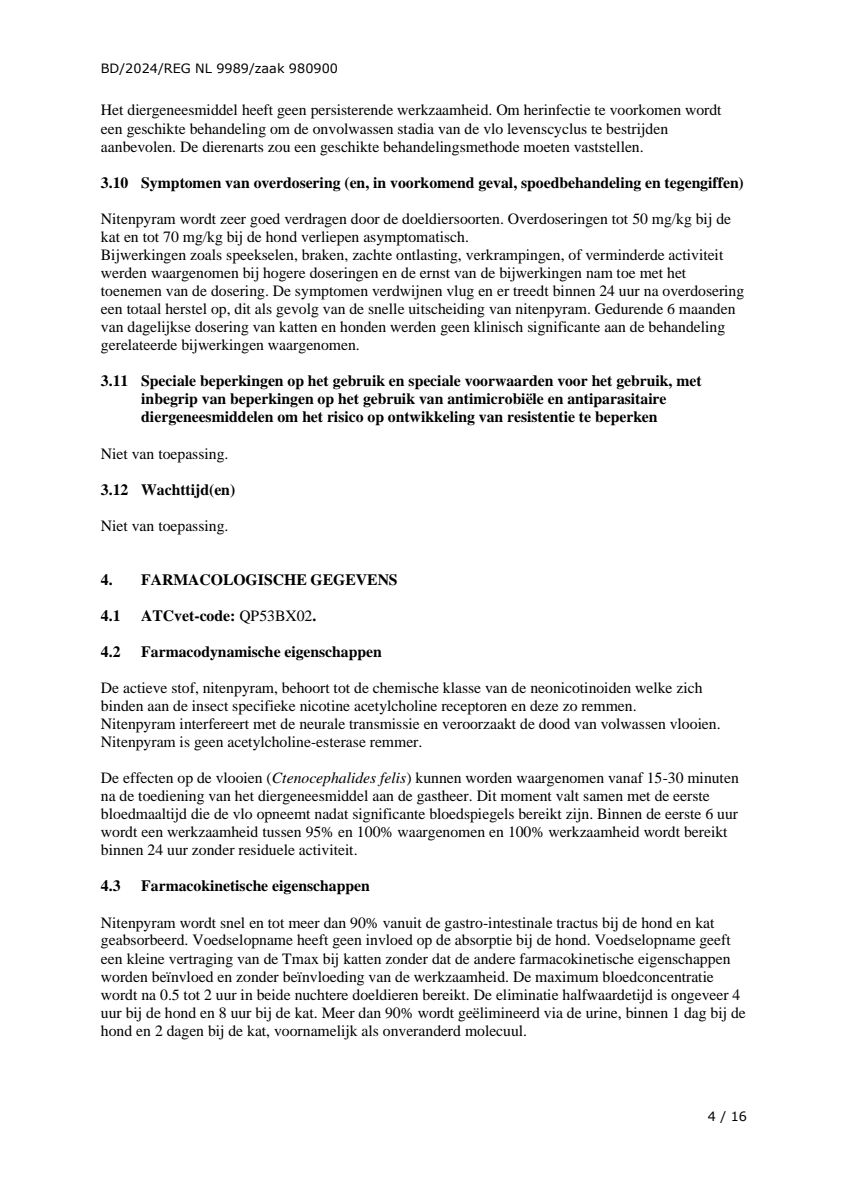 Vlo Kill Tabletten Grote Honden afbeelding van document #4, leaflet