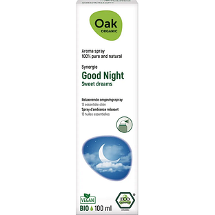 Oak Organic Good Night Relaxerende Omgevingsspray 100ML Oak Organic Good Night Relaxerende Omgevingsspray 100ML