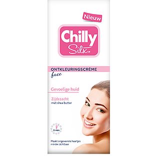 Chilly Silx Ontkleuringscreme Gezicht Gevoelige Huid 75ML