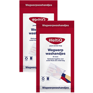 HeltiQ Wegwerpwashandjes 50st Duoverpakking 2x50ST