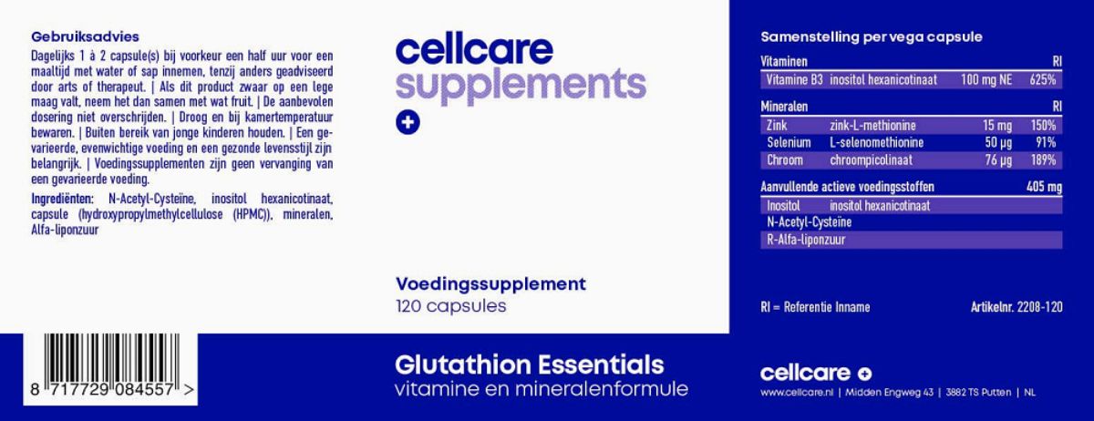 Glutathion Capsules afbeelding van document #1, label