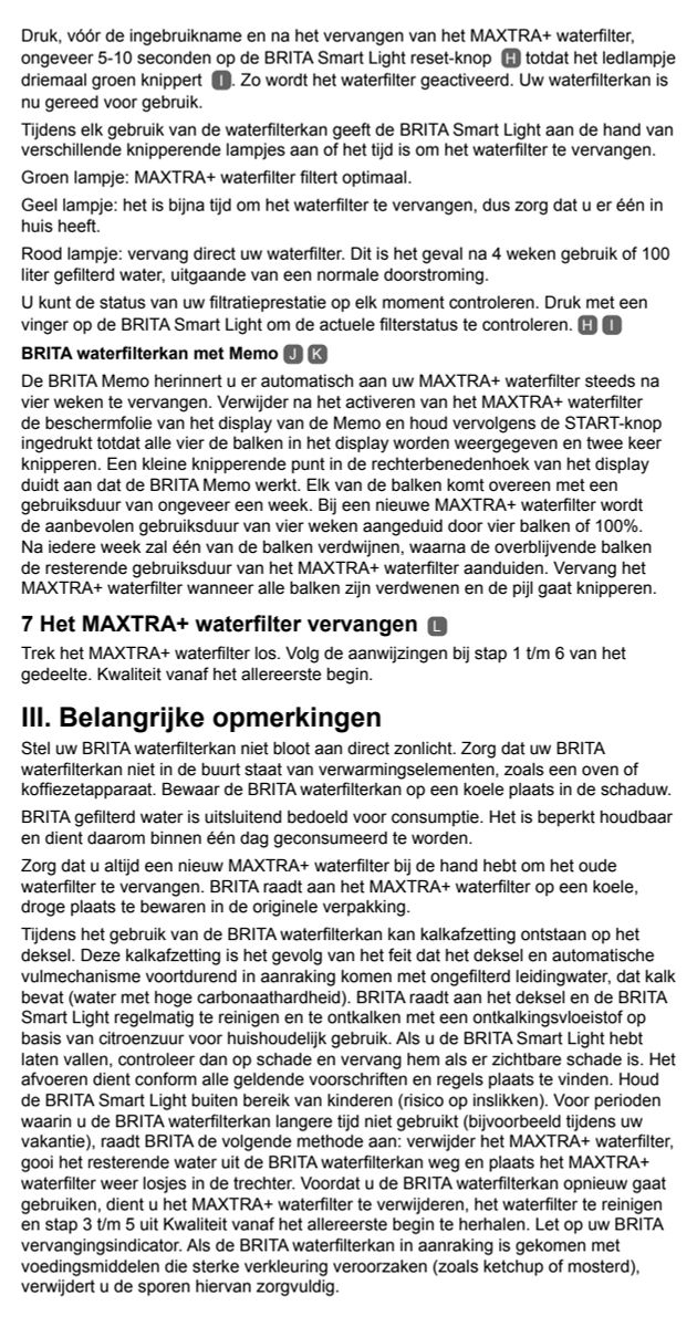 Marella Waterfilterkan Wit + 12 Maxtra Filterpatronen afbeelding van document #23, instructions