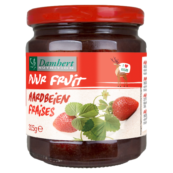 Damhert Puur Fruit Confituur Aardbei afbeelding