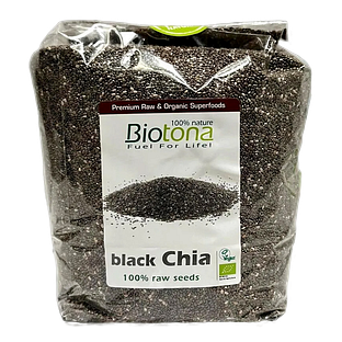 Biotona Black Chia Raw Seeds 1KG Biotona Black Chia Raw Seeds 1KG