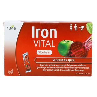 Hubner Iron Vital F Vloeibaar Ijzer Sachet 20ST Hubner Iron Vital F Vloeibaar Ijzer Sachet 20ST