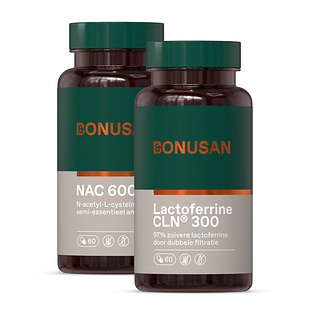 Bonusan NAC 600mg + Lactoferrine 300mg - Combiset 2 Stuks
