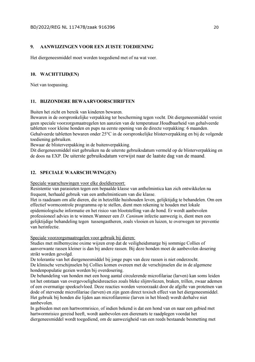 Milquestra Ontwormingsmiddel Honden 0.5 - 10KG afbeelding van document #20, leaflet